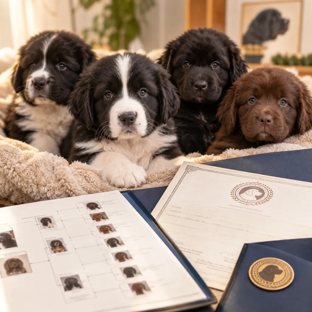 Vente de chiots Terre-neuve LOF testés ADN