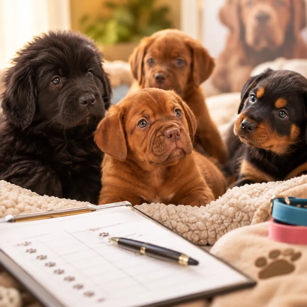 Accompagnement au choix du chiot avec l'éleveur à l'Élevage des caprices dorée